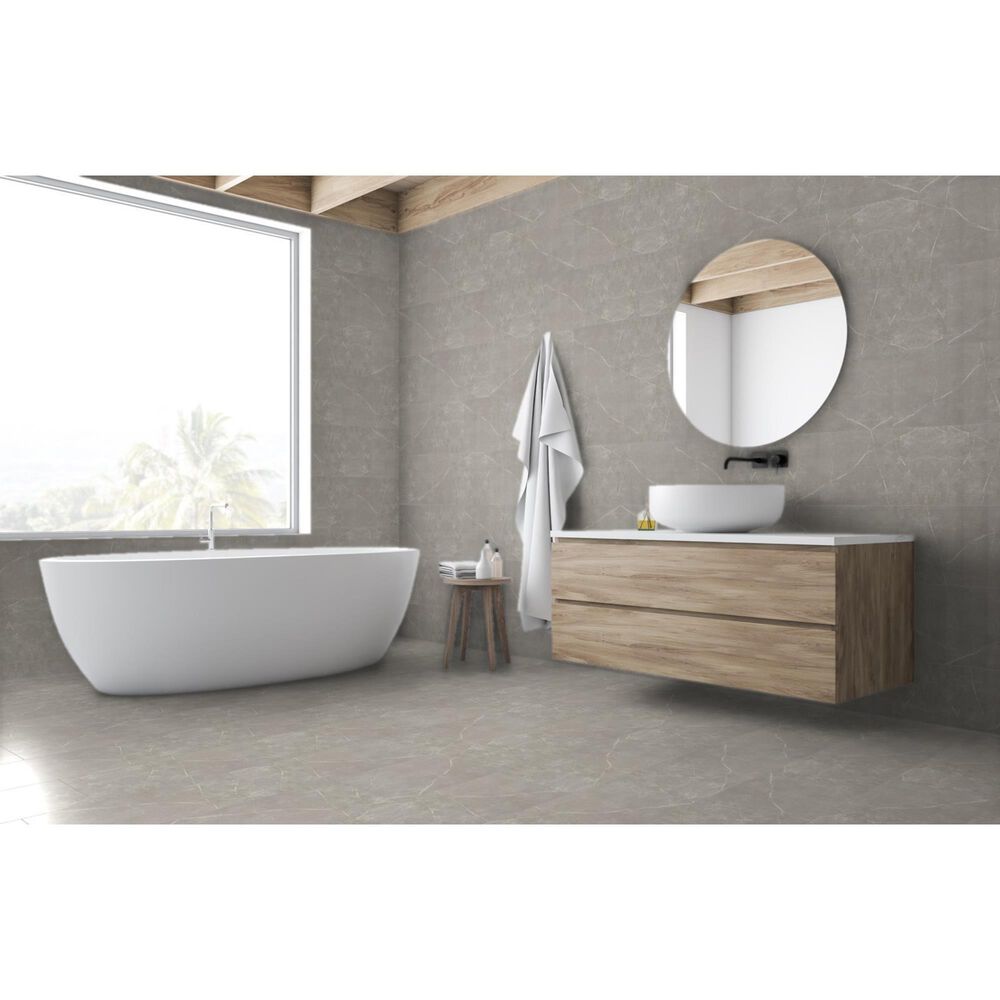 Emser Sterlina Dove 12&quot; x 24&quot; Matte Porcelain Tile, , large