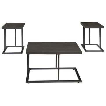 Signature Design by Ashley Airdon 3-Piece Table Set in Bronze, , large