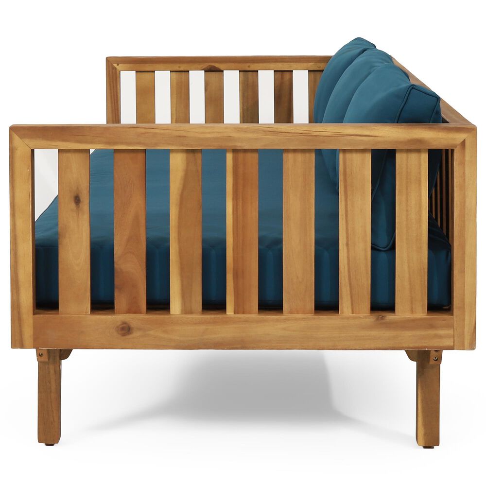 Hearth and Haven Claremont Outdoor Sofa Daybed in Dark Teal, , large