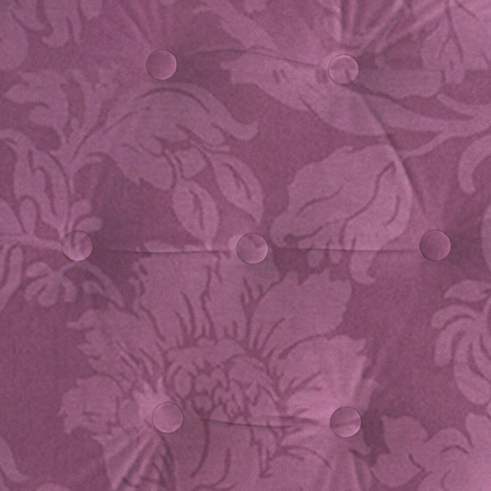 Jennifer Taylor Home Yolanda Standard Ottoman in Purple and Gold, , large