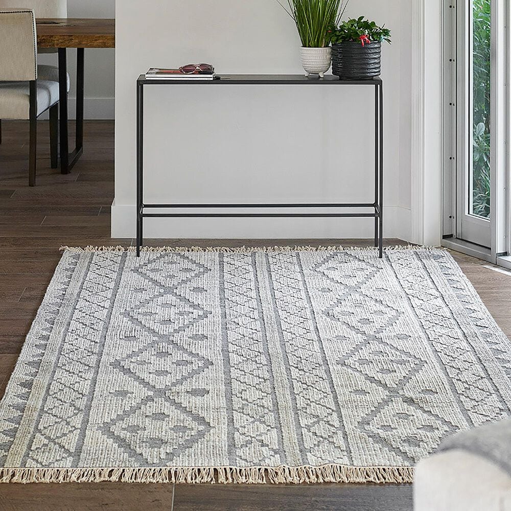 Momeni Bristol 9&#39; x 12&#39; Grey Area Rug, , large