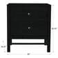 Fleming Furniture Co. Rochester 2 Drawer Nightstand in Onyx, , large