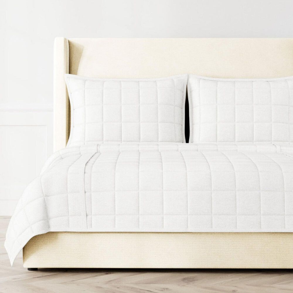 Ann Gish Macau King Quilted Coverlet in Granite, , large