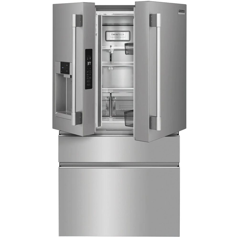 Frigidaire Professional 21.4 Cu. Ft. Counter-Depth 4-Door French Door Refrigerator in Stainless Steel, , large