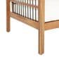 Hearth and Haven Outdoor Acacia Wood Club Chair with Beige Cushions and Slat Panel in Teak, , large