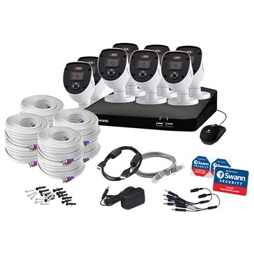 Swann Enforcer 8 Camera 8 Channel 1080p Full HD DVR Security System in White, , large