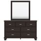 Ashley Covetown 4-Piece Full Bedroom Set in Dark Brown, , large