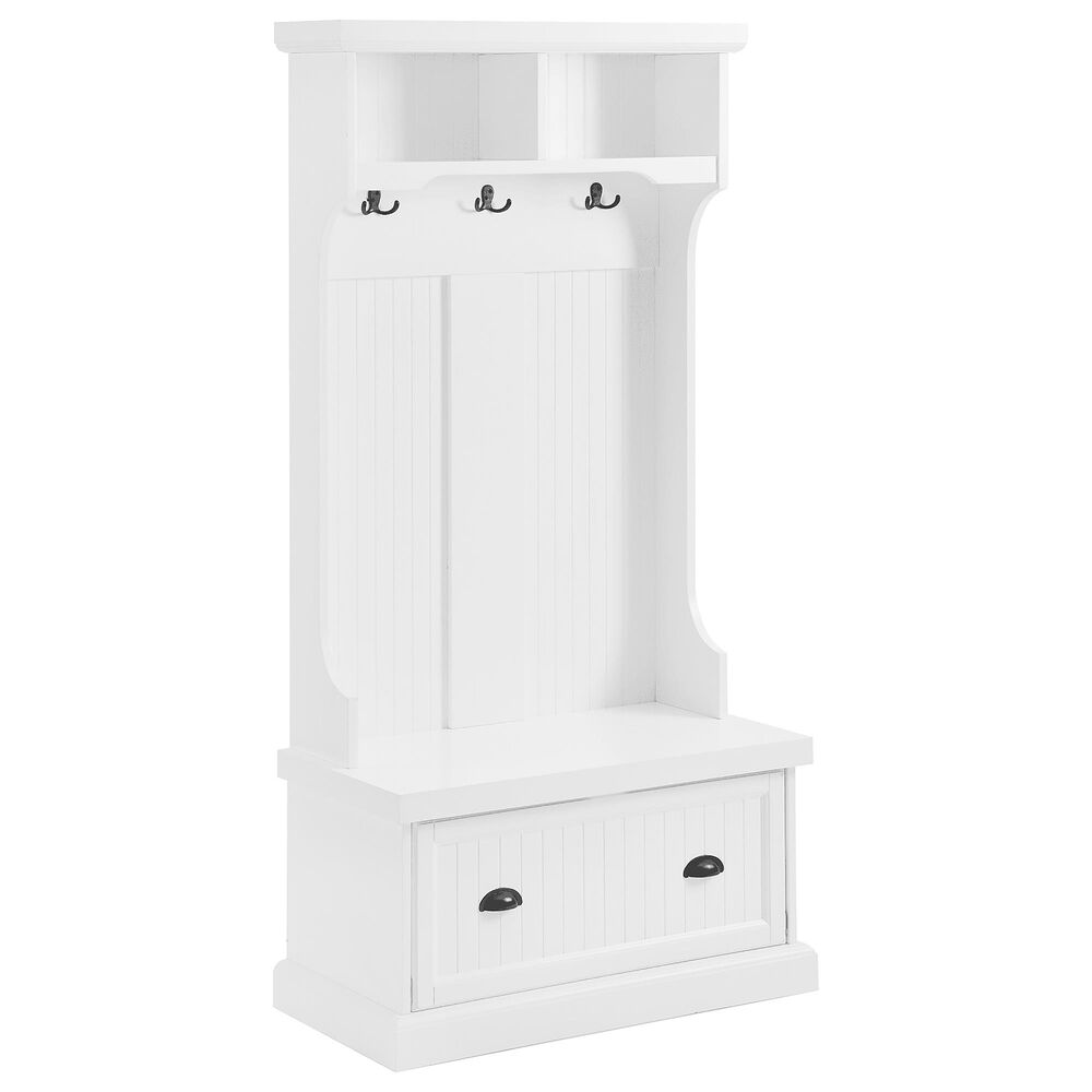 Crosley Furniture Shoreline Hall Tree in White NFM