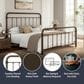 Richlands Furniture Kirkland King Slat Metal Bed in Dark Bronze, , large