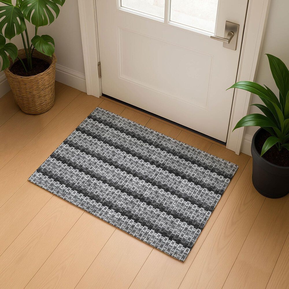 Dalyn Rug Company Kenner KN3 Black 1'8" x 2'6" Area Rug, , large