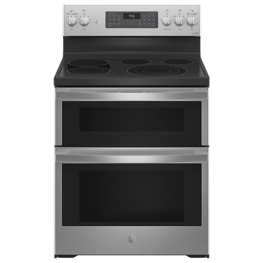 GE Profile 4pc Kitchen Package with Refrigerator, Range, Microwave, and Dishwasher in Stainless Steel, , large