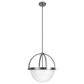 Hunter Wedgefield 3-Light Pendant in Brushed Nickel, , large