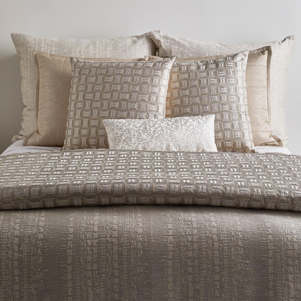 Ann Gish Collonade 24" x 24" Square Throw Pillow in Silver, , large