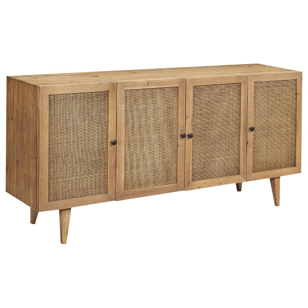 Blue Sun Designs Mondale 4-Door Sideboard in Natural Honey, , large