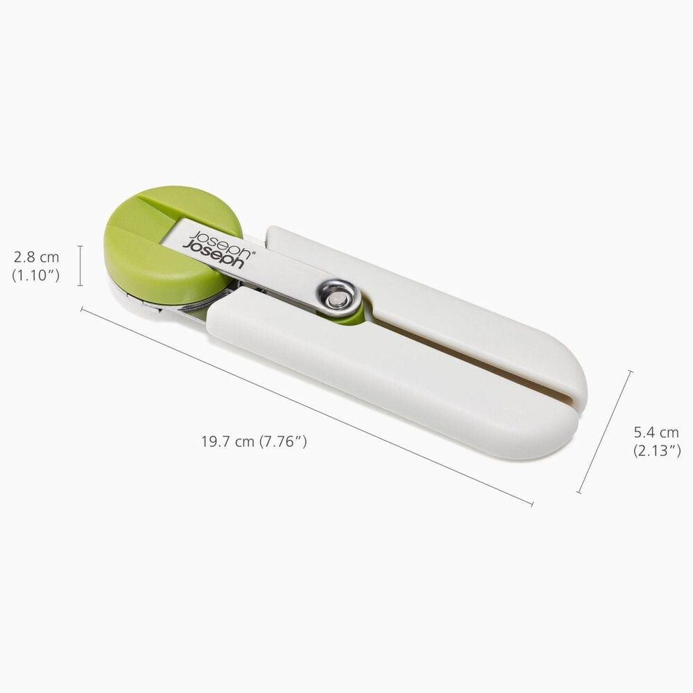 Joseph Joseph GoRound Easy-Open Can Opener in Green and White, , large