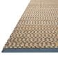 Angela Rose Colton 5" x 7" Natural and Navy Area Rug, , large