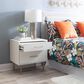Linon Home Decor Gloria 2-Drawer Nightstand in White and Gold, , large