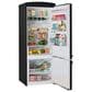 Unique Appliances Classic Retro 17 Cu. Ft Bottom Mount Refrigerator in Midnight Black, , large