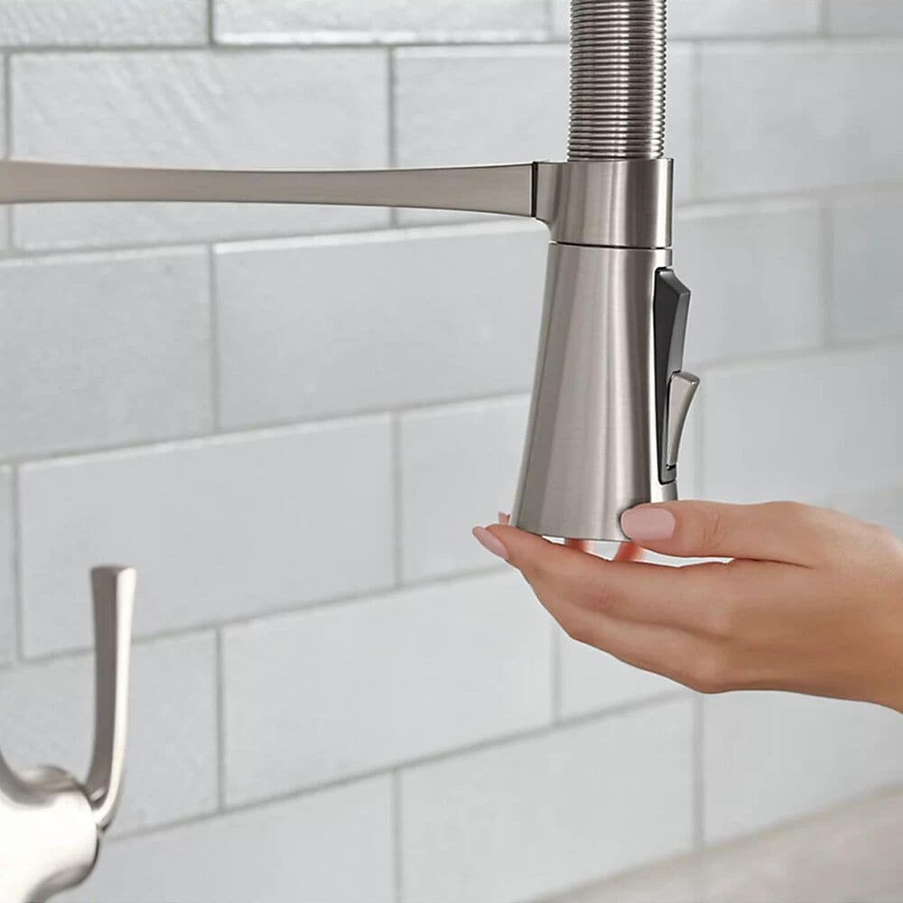 Kohler Graze Semi-Professional Pull-Down Kitchen Sink Faucet in Vibrant Stainless, , large