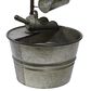 Maple and Jade Indoor/Outdoor Fountain with Watering Cans in Galvanized Gray, Rusted Brown and Black, , large