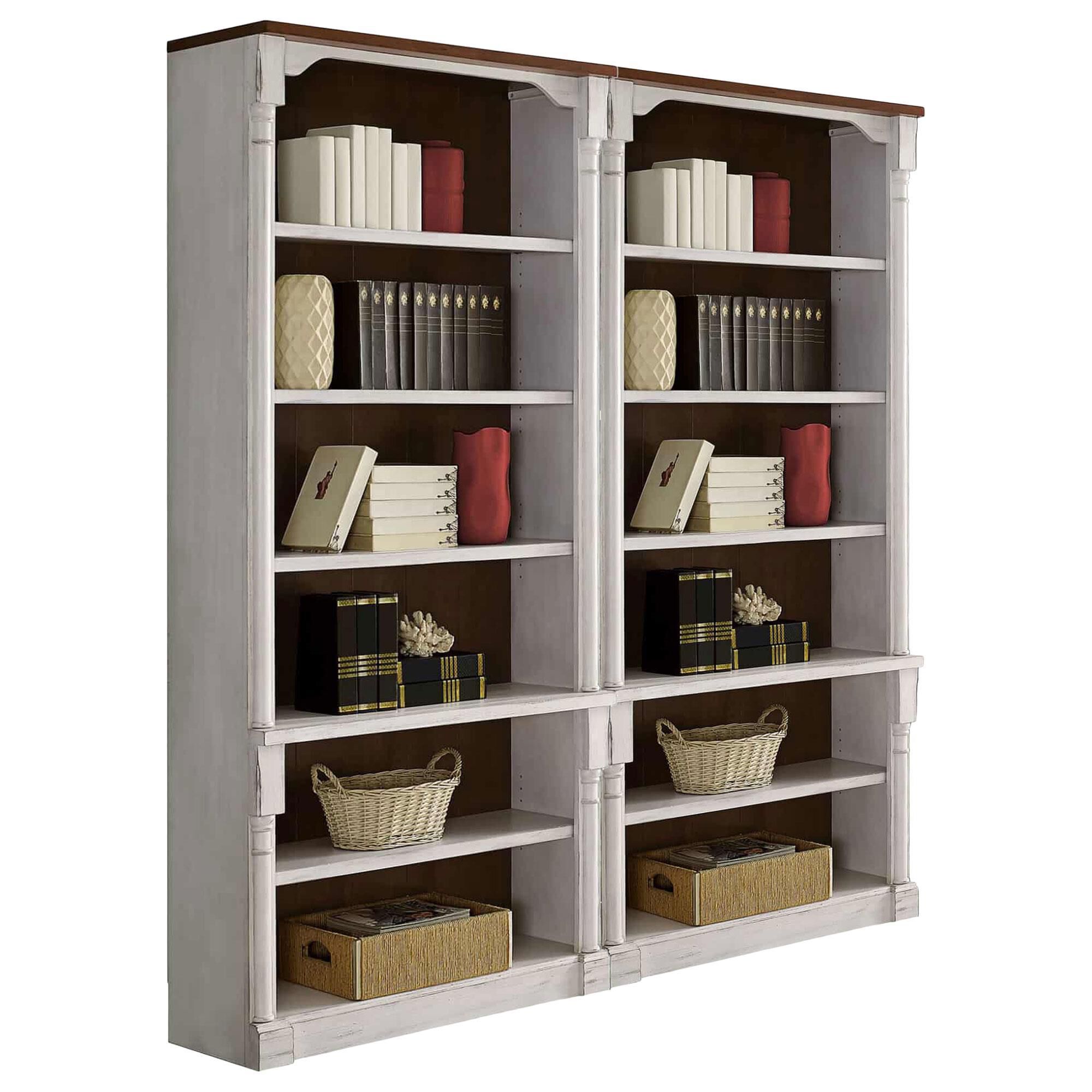White 6 shelf new arrivals bookcase