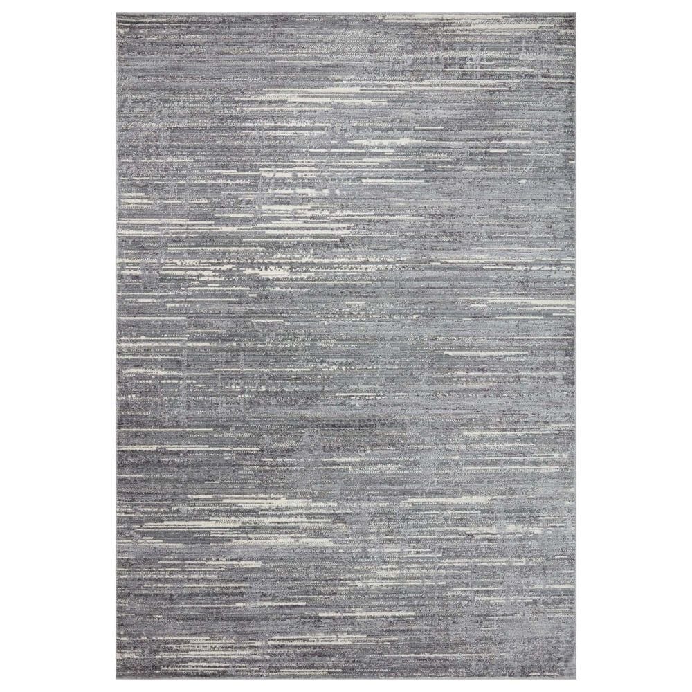 Loloi Arden 5" x 7"10" Grey and Ivory Area Rug, , large