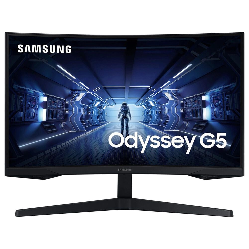 Samsung 34" Odyssey G5 Gaming Monitor with 1000R Curved Screen in Black, , large