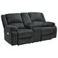 Signature Design by Ashley Draycoll Power Reclining Loveseat with Console in Slate, , large
