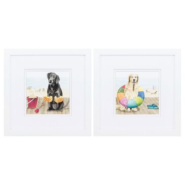 Propac "Lets Go Boardwalk" Wall Art in Blue (Set of 2), , large