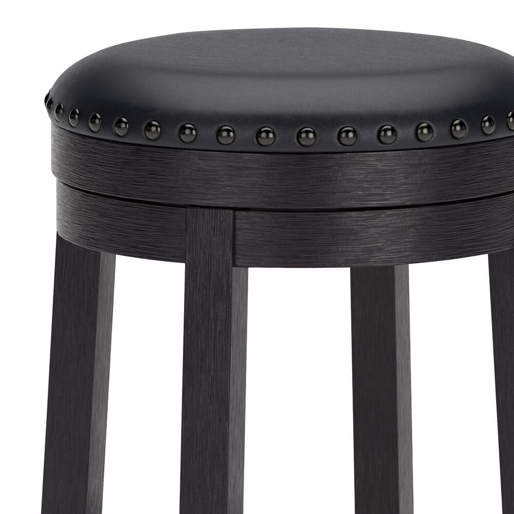 Ashley Valebeck Swivel Counter Stool in Antiqued Black, , large