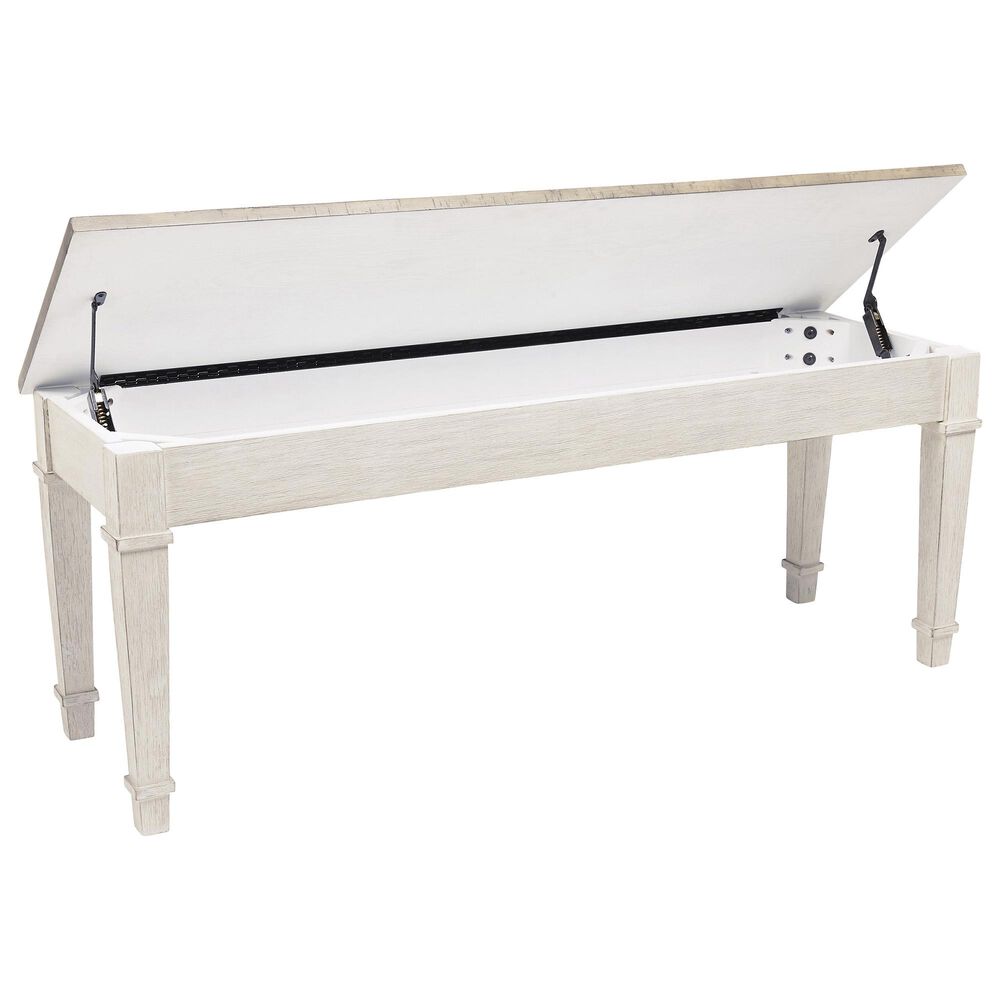 Signature Design by Ashley Skempton Storage Bench in Natural Wood, , large