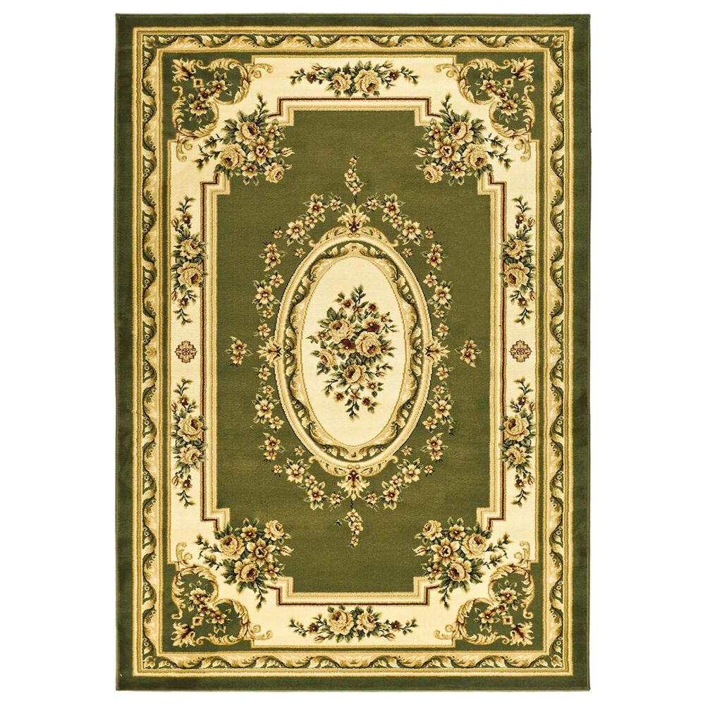 Safavieh Lyndhurst LNH218 5"3" x 7"6" Sage and Ivory Area Rug, , large