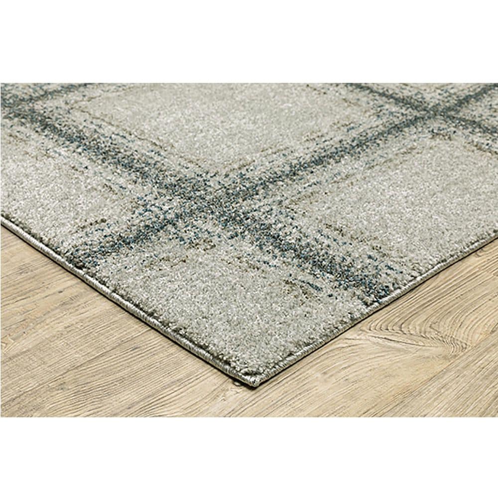 Oriental Weavers Alton Blocks 7&#39;10&quot; x 10&#39;10&quot; Beige and Blue Area Rug, , large
