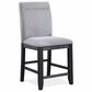 Steve Silver Yves Counter Stool in Rubbed Charcoal and Gold, , large