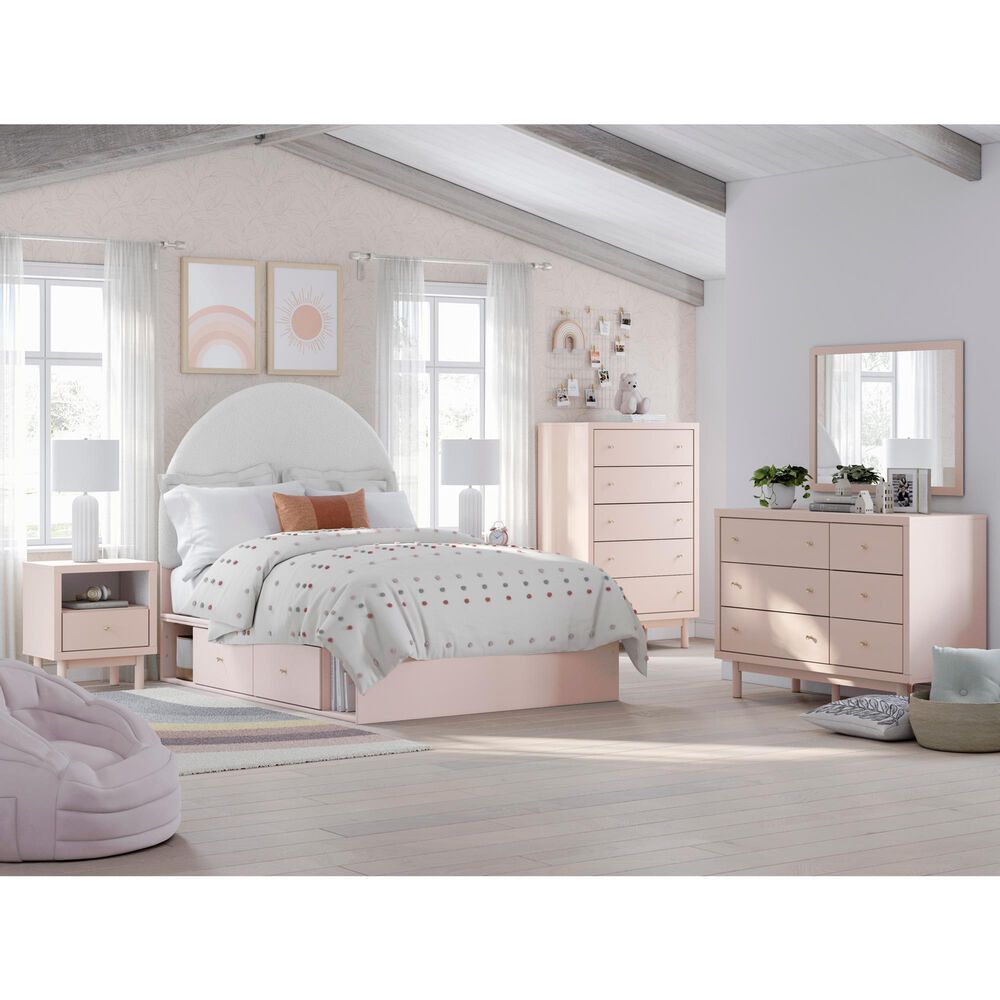 Ashley Wistenpine Full Upholstered Panel Bed with 2 Storage Units, , large