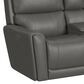 Flexsteel Carter Power Reclining Loveseat in Gray, , large