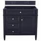 James Martin Vanities Brittany 36" Single Bathroom Vanity in Victory Blue with 3 cm Victorian Silver Quartz Top and Rectangular Sink, , large