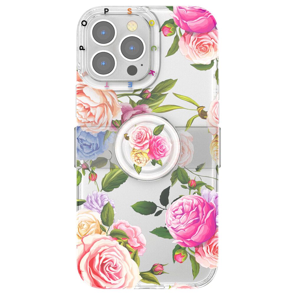 PopSockets PopGrip Slide Case for Apple iPhone 13 Pro Max - Vintage Floral, , large