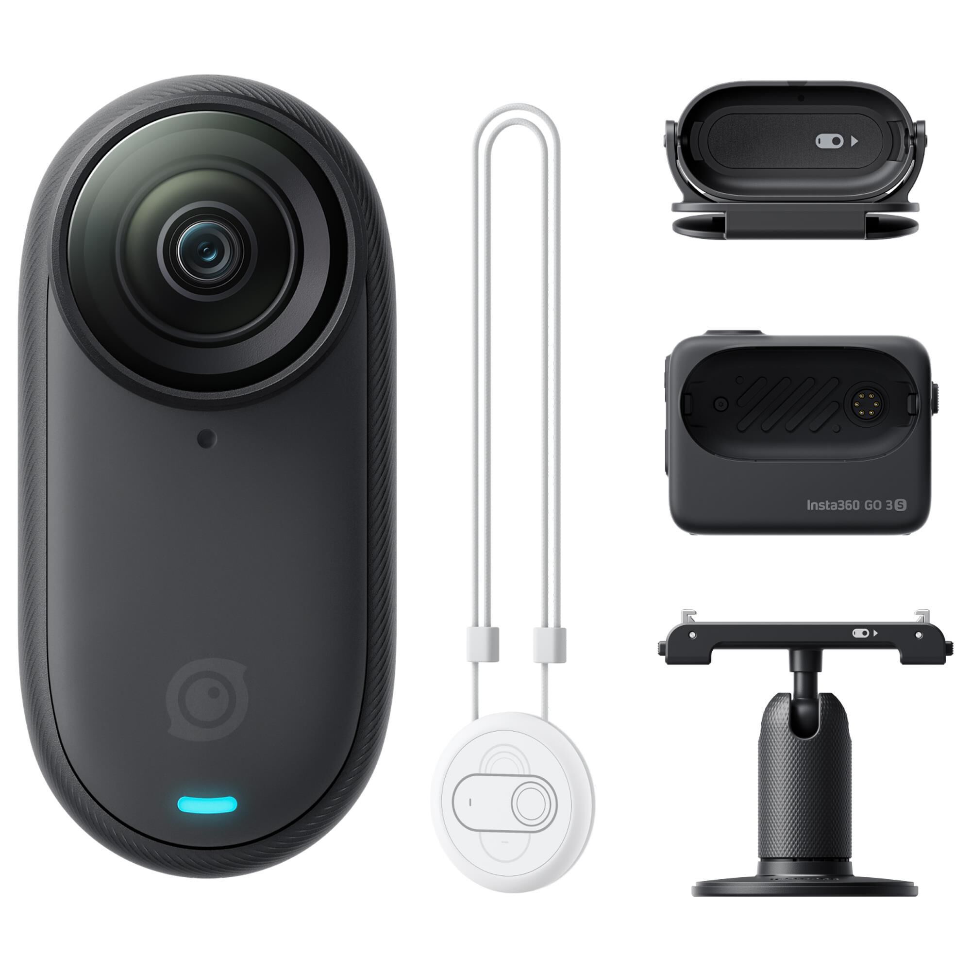 Insta360 GO 3S Standard Bundle 128 GB Action Camera in Midnight Black
