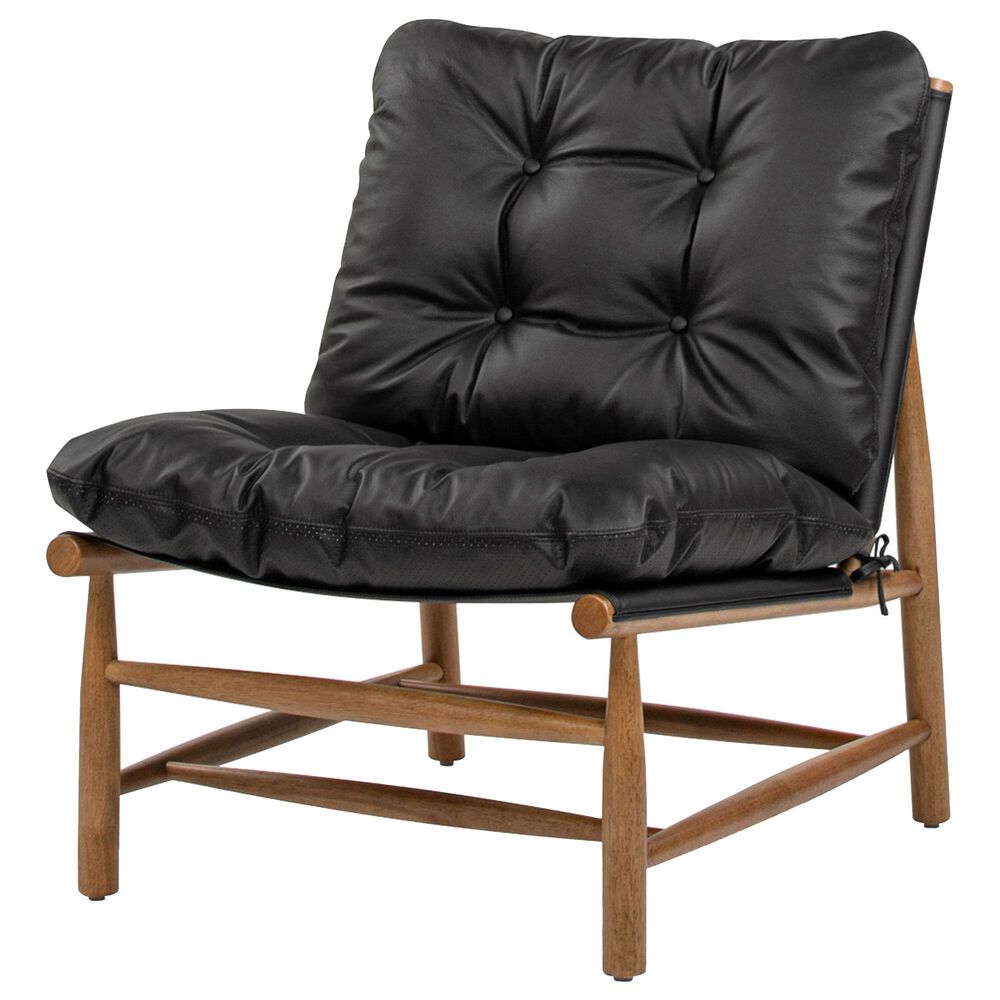 Jennifer Taylor Home Oxford Accent Chair in Noir Black, , large