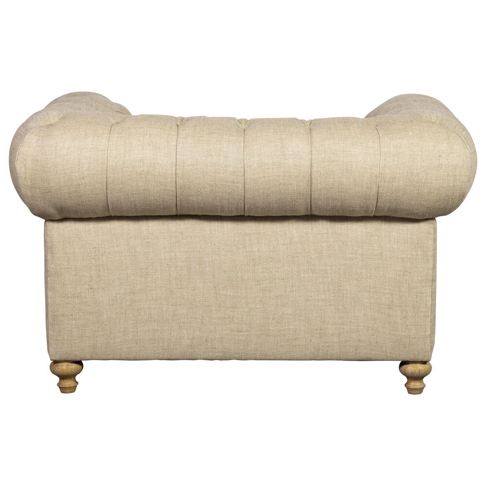 Vintage Furnishings Finn Fabric Club Chair in Beige, , large