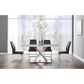 Global Furniture USA Dining Table in Light Grey Silver Marble, , large