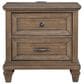 New Heritage Design Mariana 2-Drawer Nightstand in Vintage Mocha, , large