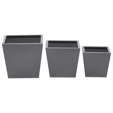 Maple and Jade 7" x 8" Planter in Gray (Set of 3), , large