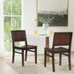 Linon Home Decor Devin Side Chair in Brown, , large