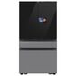 Samsung 22.5 Cu. Ft. Bespoke Counter Depth 4-Door French Door Refrigerator with AI Home & AI Vision Inside in Charcoal Glass and Stainless Steel, , large