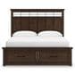 Ashley Taffenbrook California King Storage Bed in Medium Brown, , large