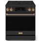 Thor Kitchen Gordon Ramsay 4.55 Cu. Ft. 30" Professional Electric Range with Bronze Handle Kit in Black, , large