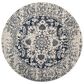 Safavieh Madison MAD603D 9" Round Cream and Navy Area Rug, , large