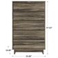 Ashley Shallifer 5 Drawer Chest in Brown, , large